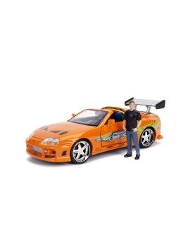 Playset Fast & Furious Brian & Toyota Supra 2 Peças