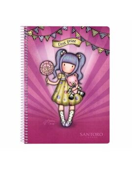 Libreta de Anillas Gorjuss First prize Lila 15,5 x 22 x 1 cm