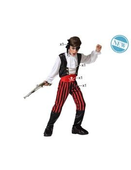 Fantasia para Crianças Multicolor Piratas Pirata 10-12 Anos