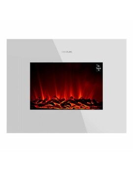 Chaminé Elétrica Decorativa de Parede Cecotec ReadyWarm 2690 Flames Connected Branco 1000 - 2000...