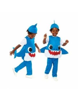 Fantasia para Crianças Baby Shark Azul 3 Peças