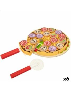 Juego de Madera Woomax Pizza 27 Piezas (6 Unidades)