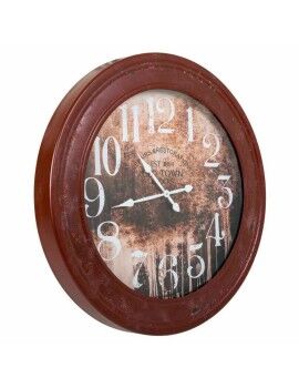 Reloj de Pared Alexandra House Living Rojo Madera de abeto Madera MDF 80 x 8 x 80 cm