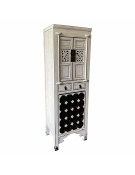 Suporte para garrafas Alexandra House Living Branco Madeira Madeira de olmo 45 x 170 x 55 cm