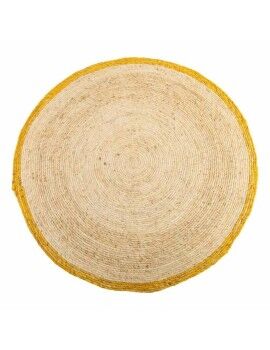 Tapete Alexandra House Living Castanho Fibra natural 120 x 120 cm Circular