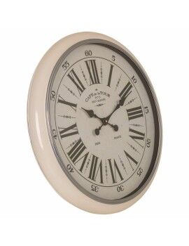 Reloj de Pared Alexandra House Living Blanco Hierro Madera MDF 62 x 6 x 62 cm