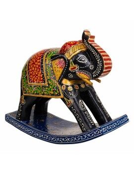 Figura Decorativa Alexandra House Living Madeira de mangueira Elefante 10 x 22 x 28 cm