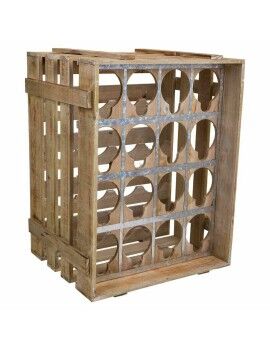 Botellero Alexandra House Living Natural Madera de abeto 32 x 55 x 41 cm 16 botellas Caja