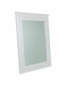 Espejo de pared Alexandra House Living Blanco Vidrio Madera de abeto 3 x 90 x 70 cm