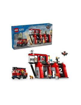 Playset Lego 60414 Fire station with Fire engine