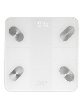 Báscula Digital de Baño Adler AD 8186w Blanco Vidrio templado 180 kg