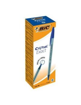 Caneta Bic Cristal Exact Azul (20 Unidades)