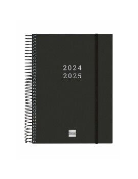 Agenda Finocam Negro A5 15,5 x 21,2 cm 2024-2025