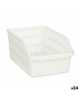 Organizador para Nevera Blanco Plástico 20,3 x 12,8 x 30,5 cm (24 Unidades)