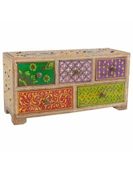 Caja-Joyero Alexandra House Living Multicolor Natural Madera de mango Madera MDF 10 x 15 x 30 cm...