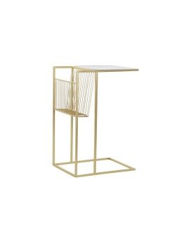 Porta-revistas DKD Home Decor Dourado Metal Espelho 48 x 35 x 71 cm