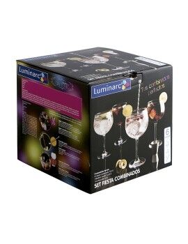 Set de Coctelería Luminarc Multicolor Vidrio 6 Piezas