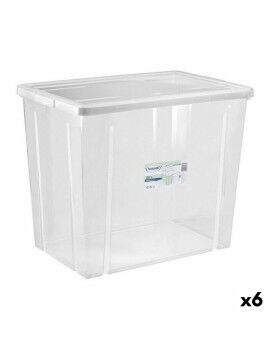 Caixa de Armazenagem com Tampa Tontarelli Linea box 80 L 59 x 39 x 48 cm (6 Unidades)