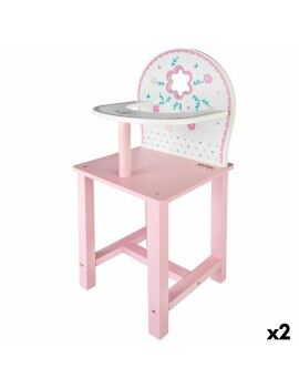 Trona Woomax 25 x 55 x 20 cm Muñecas Blanco Rosa 2 Unidades