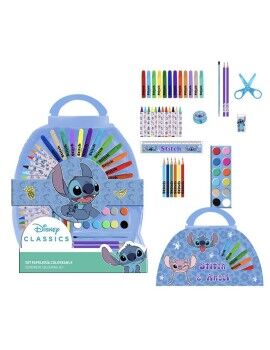 Set de Papelería Stitch Maletín Azul claro