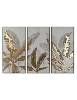 Conjunto de 3 quadros Home ESPRIT Palmeiras Tropical 180 x 4 x 120 cm (3 Peças)