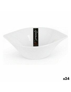 Bol para Aperitivos Pica-pica gourmet Blanco 15 x 11,5 x 4,2 cm (24 Unidades)