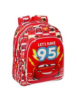 Mochila Infantil Cars Let's race Rojo Blanco (27 x 33 x 10 cm)