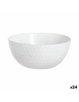 Bol Luminarc Pampille Blanco Blanco Vidrio 13 cm (24 Unidades)