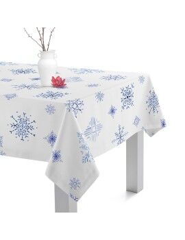 Toalha de Mesa HappyFriday Xmas Snow Crystal Multicolor 145 x 150 cm