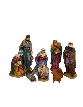 Conjunto de Figuras Romimex Multicolor Resina 10 x 25 x 10 cm Presépio/Belém Reis Magos 8 Peças