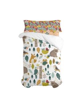 Juego de funda nórdica HappyFriday Moshi Moshi Harvestwood Multicolor Cama de 105 2 Piezas