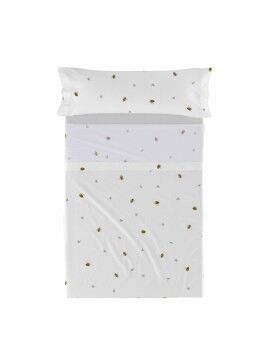 Juego de Sábanas HappyFriday HF Mini Honey Multicolor Cama de 105 2 Piezas