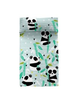 Colcha HappyFriday Moshi Moshi Azul 180 x 260 cm Oso Panda