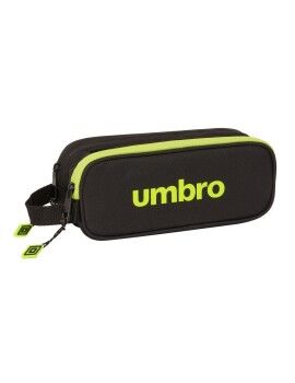 Portatodo Doble Umbro Lima Negro 21 x 8 x 6 cm