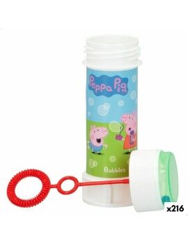 Frasco para bolas de sabão Peppa Pig 60 ml 3,7 x 11,5 x 3,7 cm (216 Unidades)