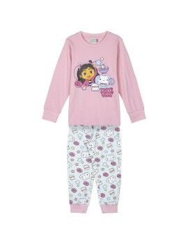 Pijama Infantil Gabby's Dollhouse Cor de Rosa