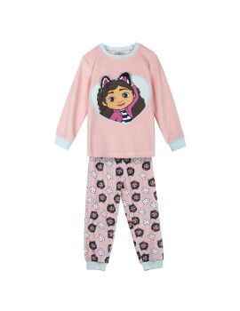 Pijama Infantil Gabby's Dollhouse Cor de Rosa