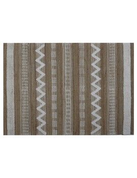 Alfombra Home ESPRIT Blanco Marrón Boho 140 x 200 x 1 cm