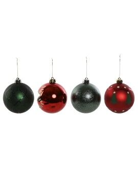 Bolas de Natal Home ESPRIT Vermelho Dourado Polietileno 32,5 x 8 x 32,5 cm (16 Peças)