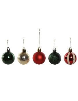 Bolas de Natal Home ESPRIT Vermelho Verde Polietileno 27 x 4 x 26 cm (20 Peças)