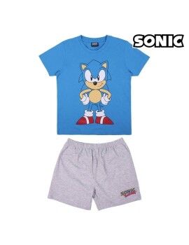 Pijama Infantil Sonic Azul