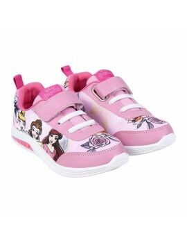 Sapatilhas Desportivas com LED Princesses Disney Cor de Rosa