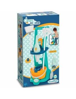 Kit de Limpeza & Armazenamento Ecoiffier Clean Home Brinquedos 8 Peças