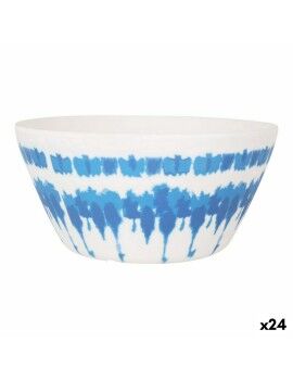 Ensaladera Santa Clara Tie-Dye Azul Blanco Melamina (24 Unidades)