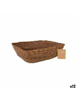 Cesta Multiusos Privilege   vime Retangular 25 x 20 x 8 cm (12 Unidades)