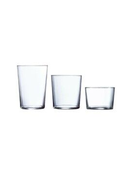 Set de Vasos Luminarc Gorbea Transparente Vidrio 6 Piezas (18 pcs)