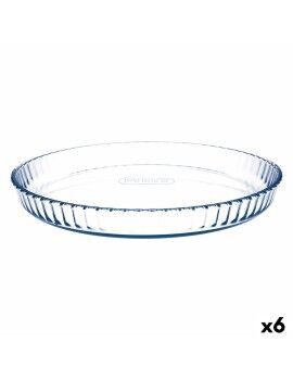 Molde para Tartas Pyrex Classic Vidrio Transparente Vidrio Plano Redondo 31 x 31 x 4 cm 6 Unidades