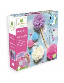 Set de Manualidades Sycomore Atelier Pompons Lanas