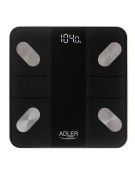 Báscula Digital de Baño Adler AD 8186b Blanco Negro Vidrio templado 180 kg