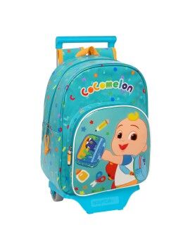 Mochila Escolar com Rodas CoComelon Back to class Azul Claro (26 x 34 x 11 cm)